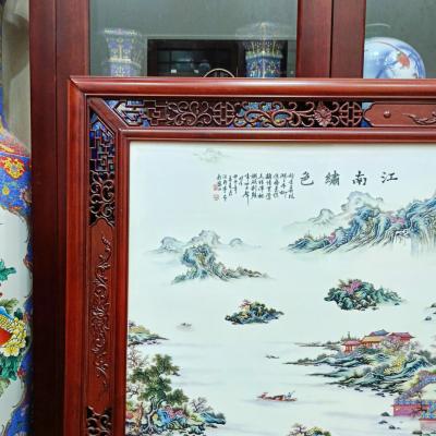 tranh sứ sơn thuỷ, gốm sứ trung quốc cao cấp